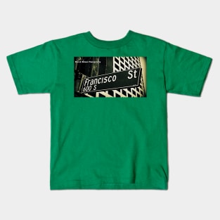 Francisco Street, Los Angeles, California by Mistah Wilson Kids T-Shirt